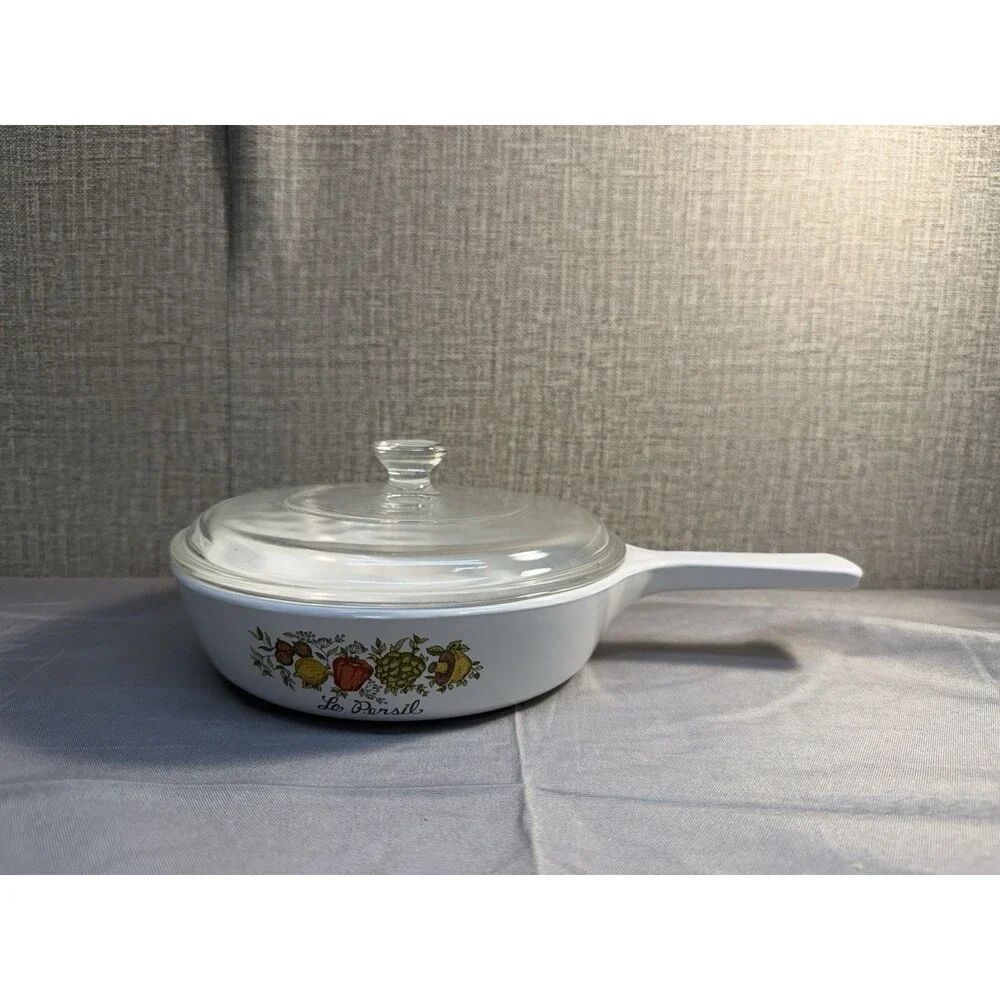 Vintage Corning Ware Spice of Life Le Persil Saucepan P-83-B With Lid 6.5 in